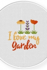Daily Cross Stitch -  I Love my Garden
