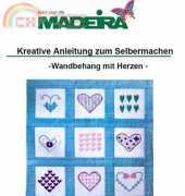 Embroidery Wall Hanging with Hearts / Madeira by E.Selke/G.Pugni-Spatz