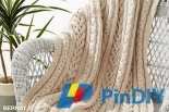Braided Cables Knit Throw by Bernat Design Studio free