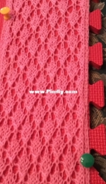 Diamond Lace Scarf by Diane Mulholland-Free