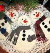 Jane Delcambre - Snowman Winter Placemats