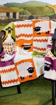 Shaun the Sheep&The Patchwork Project (KNIT) by Chloe Elizabeth Birch - Free