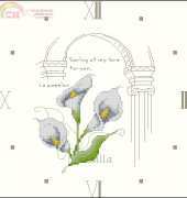 Sun Kyung MF-102 Flower Collection 2 Calla Clock