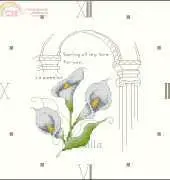 Sun Kyung MF-102 Flower Collection 2 Calla Clock