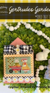 Stitching With the Housewives - Tiered Tray Tidbits - Gertrudes Garden