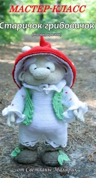 Svetlana Toys Shop - Svetlana Malyarik - Светлана Малярик - Mushroom old man - Старичок-грибовичок - Russian