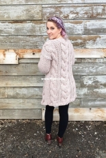 Cable Crush Cardi Coat - Chantal Miyagishima - Knitatude