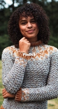 WeCrochet - Amy Gunderson - Colorwork Yoke Sweater 58026 - Free