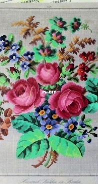 Heinrich Kuehn - 757 Roses and Miosotis Bouquet  XSD+PCS