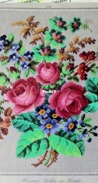 Heinrich Kuehn - 757 Roses and Miosotis Bouquet  XSD+PCS