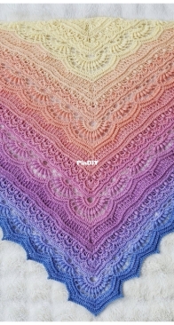 Heklowane Rękodzieło - Martynę Stolecką - Let it Snow Shawl - Polish