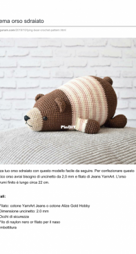Mauvepony - Olga Akbayyr - Lying Bear - Orso sdraiato - Italian - Translated - Free