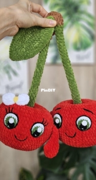 Goozell Toys - Chochet Cherries with Eyes and Hands - English