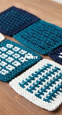 Slip Stitch Coasters - Emily Kintigh - Free