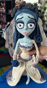 Creaciones Lana - Yazmín González Sánchez - Emily the Corpse Bride - Emily el Cadáver de la Novia - Spanish