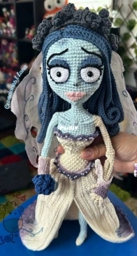 Creaciones Lana - Yazmín González Sánchez - Emily the Corpse Bride - Emily el Cadáver de la Novia - Spanish
