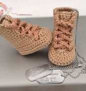 Military Booties - HookNYarn - Amie Hartman