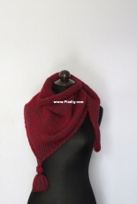 Chocolate Cherry Shawl by Alexandra G - Free