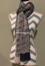 Syncopated Ends Brioche Scarf by Brandy Eyers-Free