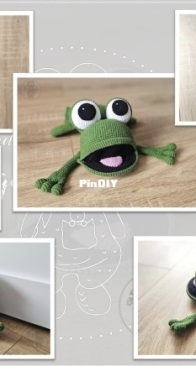 Crochet Wonders Design- Olga Kurchenko - Frog Doorstop