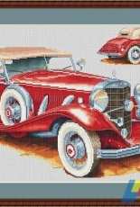 Glert Stitch - Retro Car by Valentina Svetlova