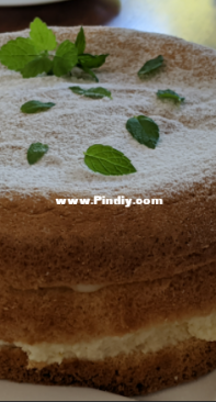 lemon - cottage cheese sponge torte