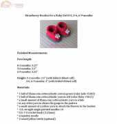 Handknitsbyelena Strawberry Booties for a Baby Girl