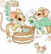 Clean/Dirty from The Merry Mouse Book of Opposites MM5 (pat)