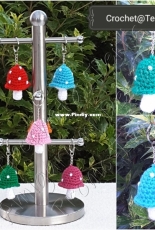 Crochet at Teris - Teri Hamilton - Toadstool Keychain - Free