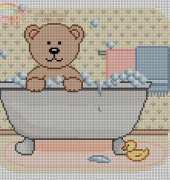 Artecy Cross Stitch Bath Teddy