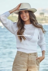 005 Lace Sweater by Chloe Thurlow - Mode at Rowan - Collection Two by Rowan Team 2020