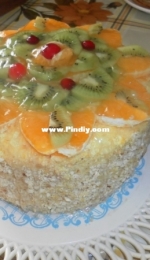 Cake in a frying pan