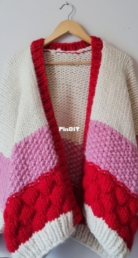 Monstera Chunky Cardigan by Abbie Mycroft