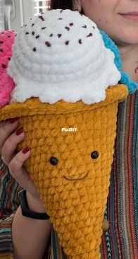 Natty toys _ giant crochet ice cream cone pattern _ English