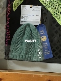 Schitts Creek Lice Hat Cabled by Margaret MacInnis
