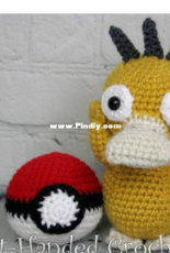 Left Handed Crocheter - Jennifer Adams - Psyduck - Free