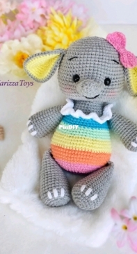 Marizza toys - Lucy Marizza - Nelly the Rainbow Elephant