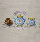 Two small tablecloths and napkins