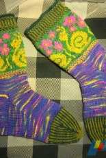 Wollhandwerk-Wollsocken Schneckenrennen by Dela Hausmann-German-Free