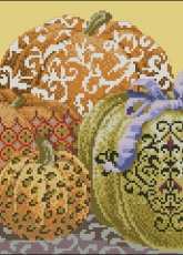 Elegant Pumpkins by Marie Barber from Just Cross Stitch Sept - Oct 2011
