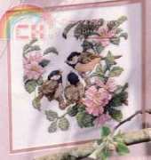 Chickadee and Fledglings from Leisure Arts 3038 Favorite Perch