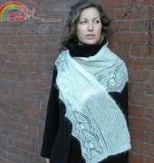 Leaf And Acorn Lace Scarf - elann - free