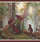 Megat Cross Stitch 748 - Morning in the Pine Forest