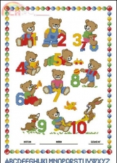 Vervaco 70.679 Bears Birthsampler