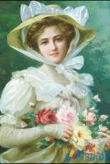 Golden Kite GK-2911 Elegant Lady with a Bouquet of Roses (small)