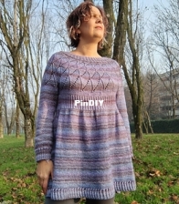 Autumn Waves Mini Dress by Loredana Cangelli