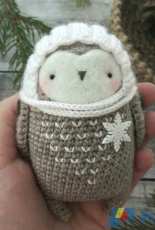 Little owlet - Marina Kolmykova - Owl pattern - Russian