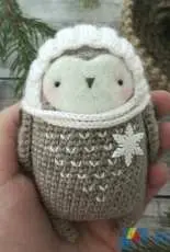 Little owlet - Marina Kolmykova - Owl pattern - Russian