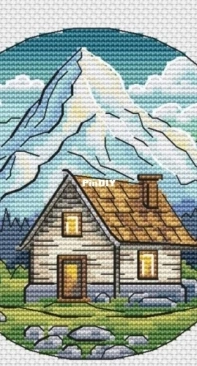 A Cozy House in The Mountains by Anyuta Korolek / Anna Korolkova / PlushkaS