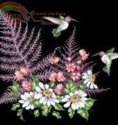 Hummingbird Afghan by Pam Kellogg for Zweigart fromCross Stitch Gold 39 XSD